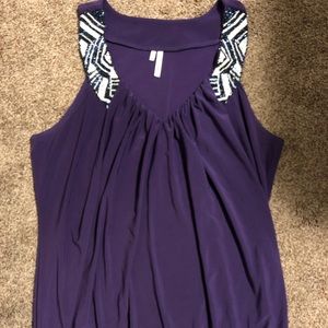 Egg plant strapless top